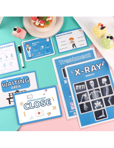 Juego de Doctor 8 PCS SHIQIKEJIPTY Kit Educativo para Niños