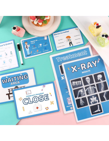 Juego de Doctor 8 PCS SHIQIKEJIPTY Kit Educativo para Niños