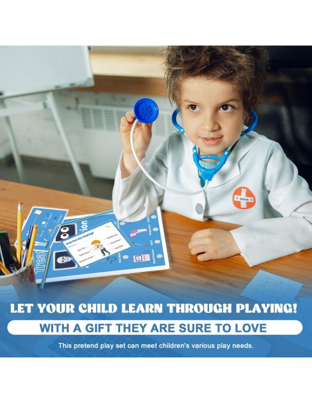 Juego de Doctor 8 PCS SHIQIKEJIPTY Kit Educativo para Niños