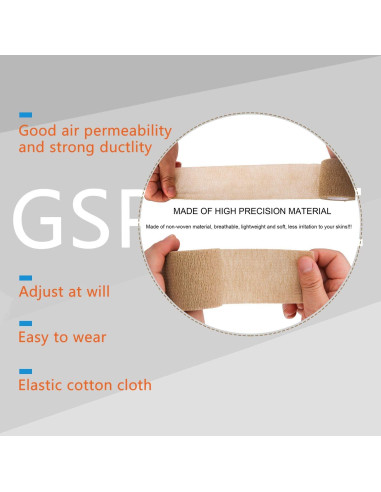 Venda Cohesiva Autoadhesiva GSPCARE 7.62 cm x 4.57 m Primeros Auxilios