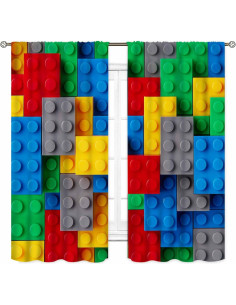 Cortinas Opacas Geométricas TKUYO 70x160 cm Pack 2 2