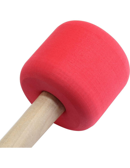 Mallets de Batería de Bajo Murtenze 2Pack Fieltro Rojo 320mm