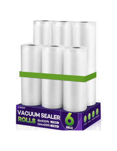 CAREGY Rollos de Bolsas de Sellado al Vacío 6 Piezas 20m