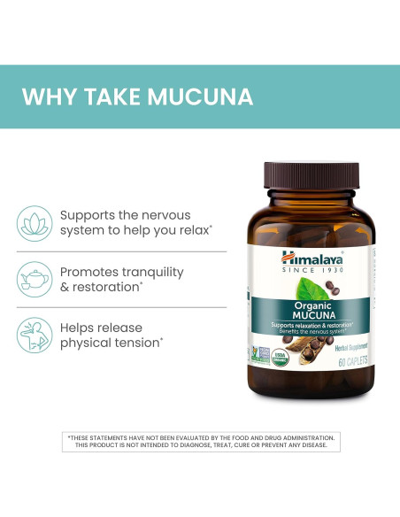 Suplemento Herbal Mucuna Pruriens Himalaya 600 mg 60 Tabletas Suplemento Herbal Mucuna Pruriens Himalaya 600 mg 60 Tabletas