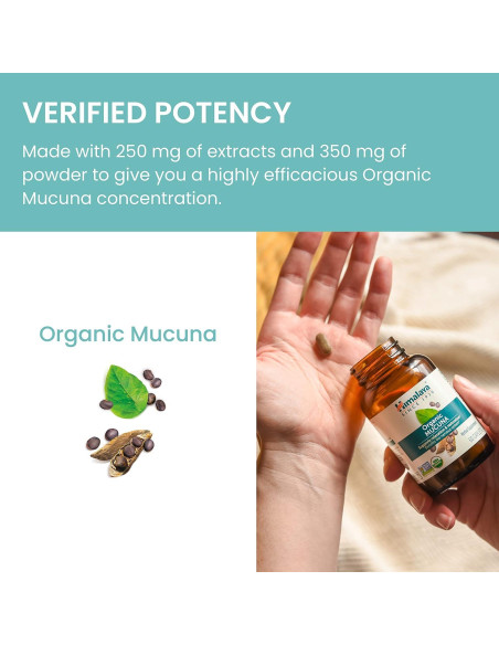 Suplemento Herbal Mucuna Pruriens Himalaya 600 mg 60 Tabletas Suplemento Herbal Mucuna Pruriens Himalaya 600 mg 60 Tabletas