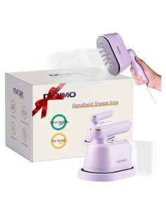 Plancha de Viaje DiDimo 2 en 1 Portátil 1000W 120ml Púrpura