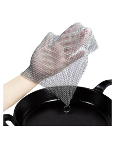 Limpiador de Hierro Fundido SJZSUNRUN 316L 20x20cm Acero Inoxidable