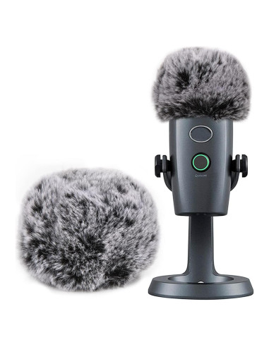 Filtro Pop de Piel de Oveja para Micrófono Blue Yeti Nano