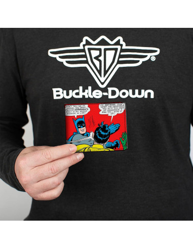 Billetera Bifold de Cuero Vegano Buckle-Down Batman 10.16x8.89cm