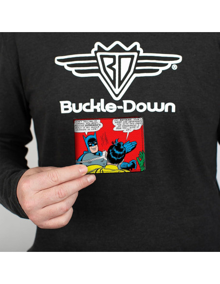 Billetera Bifold de Cuero Vegano Buckle-Down Batman 10.16x8.89cm