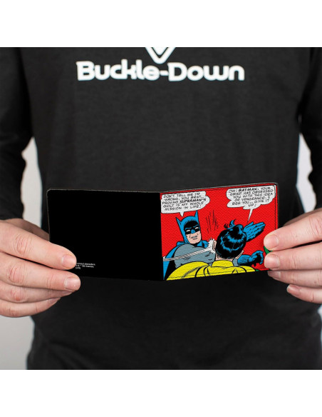 Billetera Bifold de Cuero Vegano Buckle-Down Batman 10.16x8.89cm