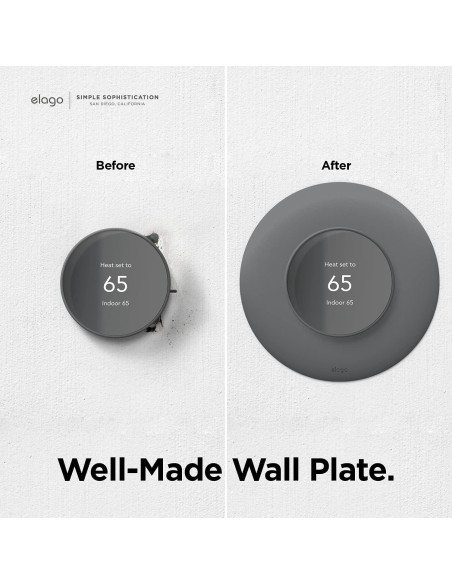 Cubierta de Placa de Pared elago Plus 2 para Termostato Nest 2020