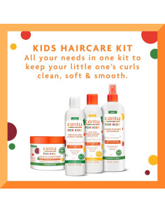 Conjunto Cuidado Capilar Cantu Niños 4 Piezas Champú Acondicionador 2