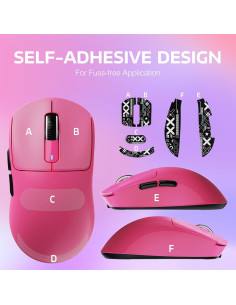 Ratón Gaming Inalámbrico ATTACK SHARK X3 49g 26K DPI Rojo Berry 2