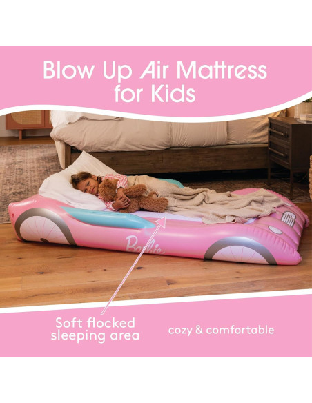 Cama de Aire Individual FUNBOY Barbie con Colchón Aterciopelado