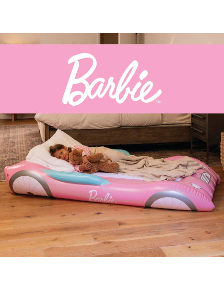 Cama de Aire Individual FUNBOY Barbie con Colchón Aterciopelado