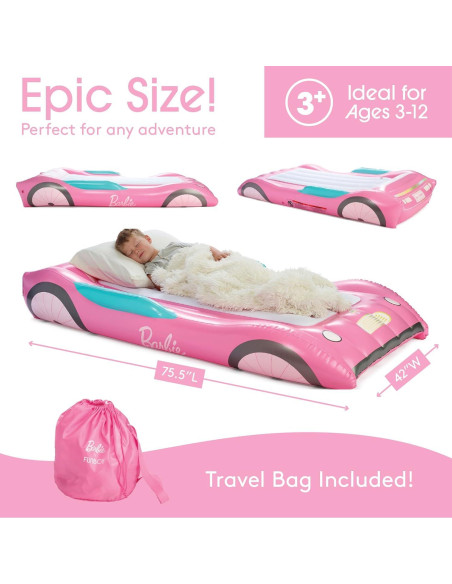 Cama de Aire Individual FUNBOY Barbie con Colchón Aterciopelado