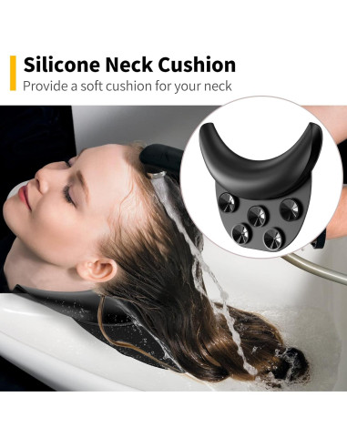 Cojín de Cuello AISEELY para Lavabo de Champú - Silicona Suave