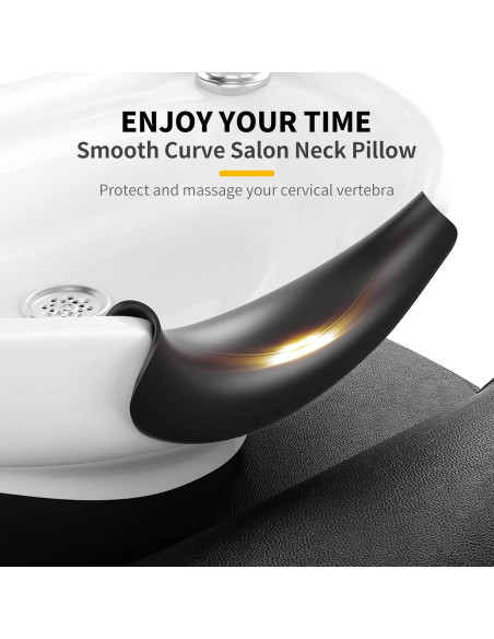 Cojín de Cuello AISEELY para Lavabo de Champú - Silicona Suave