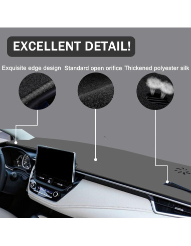 Cubierta de Tablero SENSHINE para Toyota Corolla 2019-2025 Gris