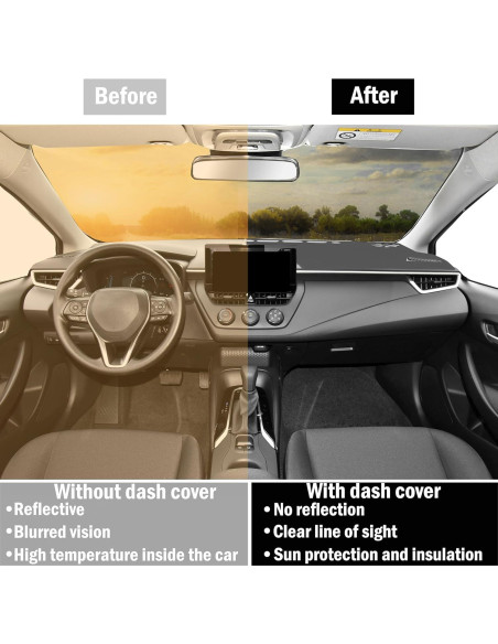 Cubierta de Tablero SENSHINE para Toyota Corolla 2019-2025 Gris