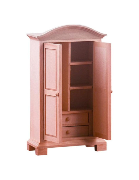 Mini Gabinete de Madera Milisten 1:12 para Casa de Muñecas