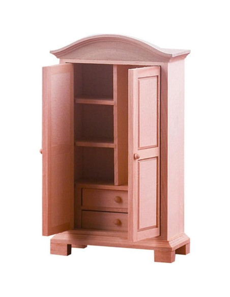 Mini Gabinete de Madera Milisten 1:12 para Casa de Muñecas