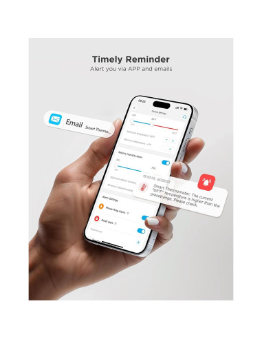 GoveeLife Termómetro e Higrómetro WiFi 3 Sensores 230g