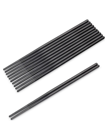 Palillos de Acero Inoxidable SHARECOOK 24 cm Reutilizables 5 Pares