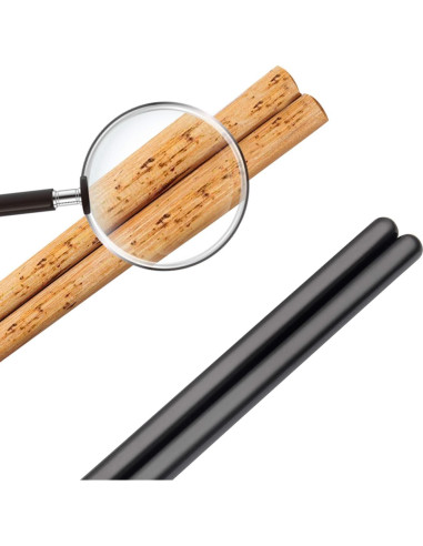 Palillos de Acero Inoxidable SHARECOOK 24 cm Reutilizables 5 Pares