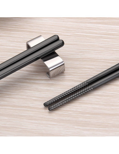 Palillos de Acero Inoxidable SHARECOOK 24 cm Reutilizables 5 Pares