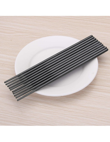 Palillos de Acero Inoxidable SHARECOOK 24 cm Reutilizables 5 Pares