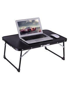 Mesa de Laptop Plegable CHEERWELL Negra 38.86x29.97cm