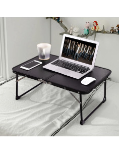 Mesa de Laptop Plegable CHEERWELL Negra 38.86x29.97cm 2