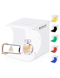 Caja de Estudio Fotográfico PULUZ 20cm con Luz LED y Fondos