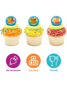 Anillos de Cupcake Disney El Rey León DecoPac - 24 Piezas 2