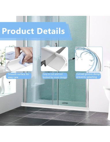 Barrera de Agua para Ducha Yitexin 100x4x3 cm Silicona