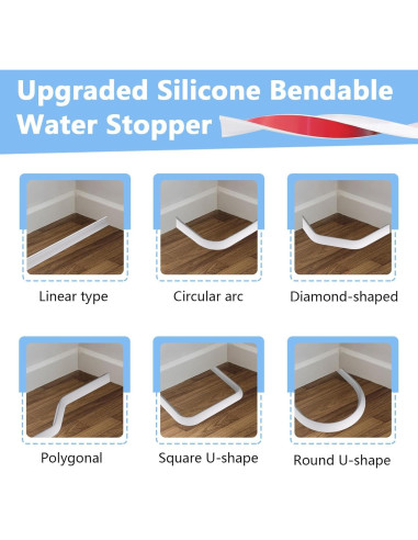 Barrera de Agua para Ducha Yitexin 100x4x3 cm Silicona