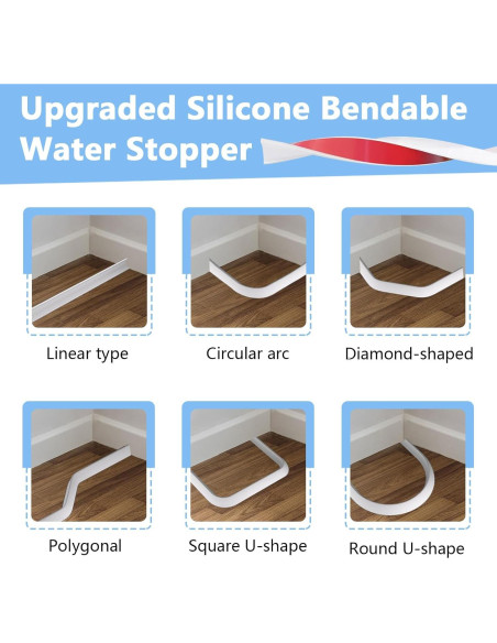 Barrera de Agua para Ducha Yitexin 100x4x3 cm Silicona