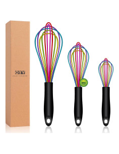 Set de 3 Batidores de Silicona OYV Resistentes al Calor