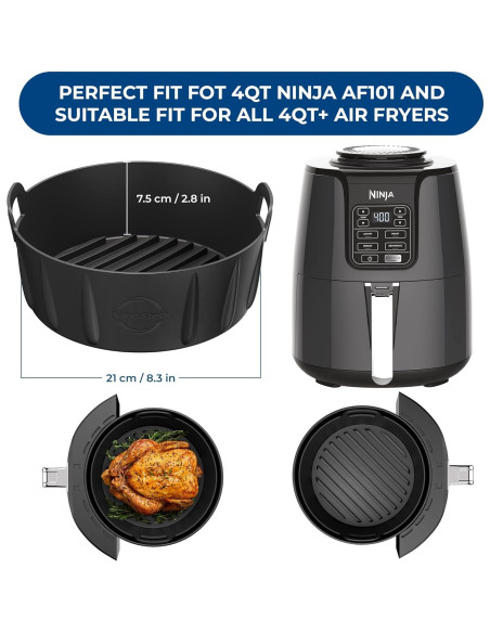 Forro de Silicona Ninja 4Qt AF101 - Libre de BPA, 21.1cm