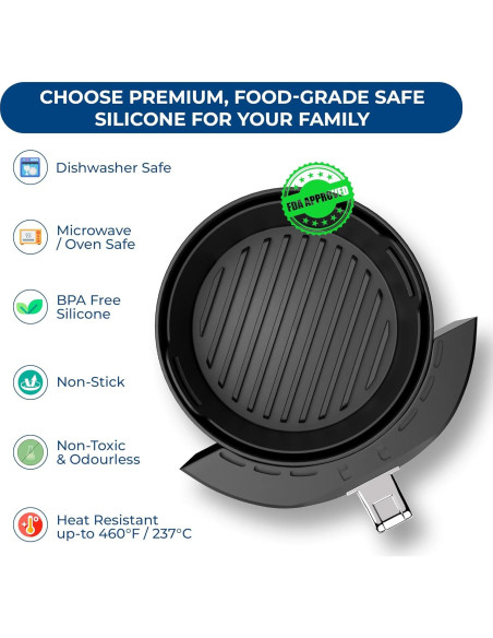 Forro de Silicona Ninja 4Qt AF101 - Libre de BPA, 21.1cm