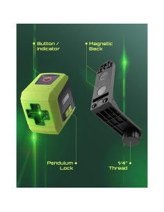 Nivel Láser Autonivelante LASGOO LG-CROSS Verde con Soporte 2