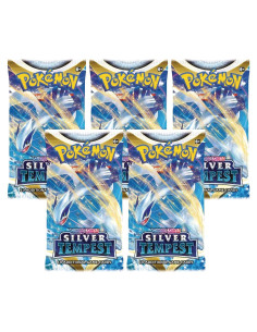 Paquetes de Refuerzo Pokémon TCG Silver Tempest - 5 Paquetes