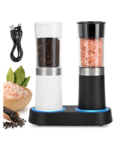 Juego de Molinillos Eléctricos de Sal y Pimienta Home Hero