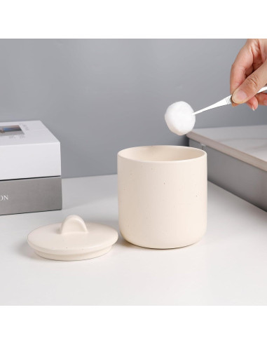 Conjunto de Accesorios de Baño BosilunLife 4 Piezas Cerámica Albaricoque