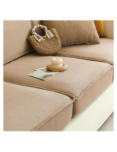 Funda de Sofá Elástica BSTMAI Marrón 61x61cm Protector Cojín