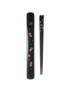 Palillos Portátiles de Bambú JapanBargain 3643 con Estuche