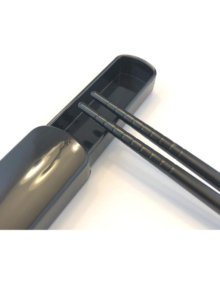 Palillos Portátiles de Bambú JapanBargain 3643 con Estuche