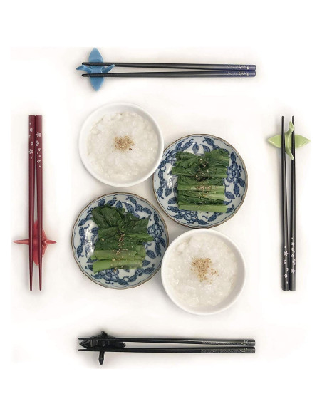 Palillos Portátiles de Bambú JapanBargain 3643 con Estuche